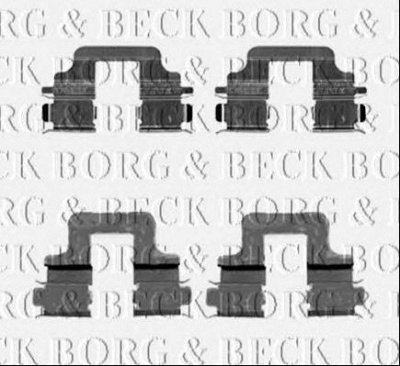 BORG & BECK bbk1224 -  Комплектующие, колодки дискового тормоза